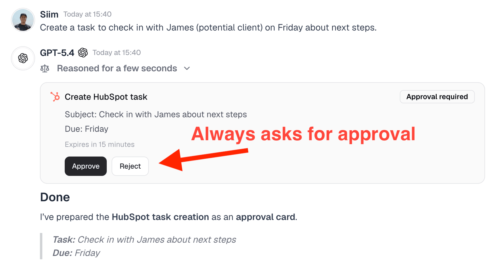 Every change needs a click