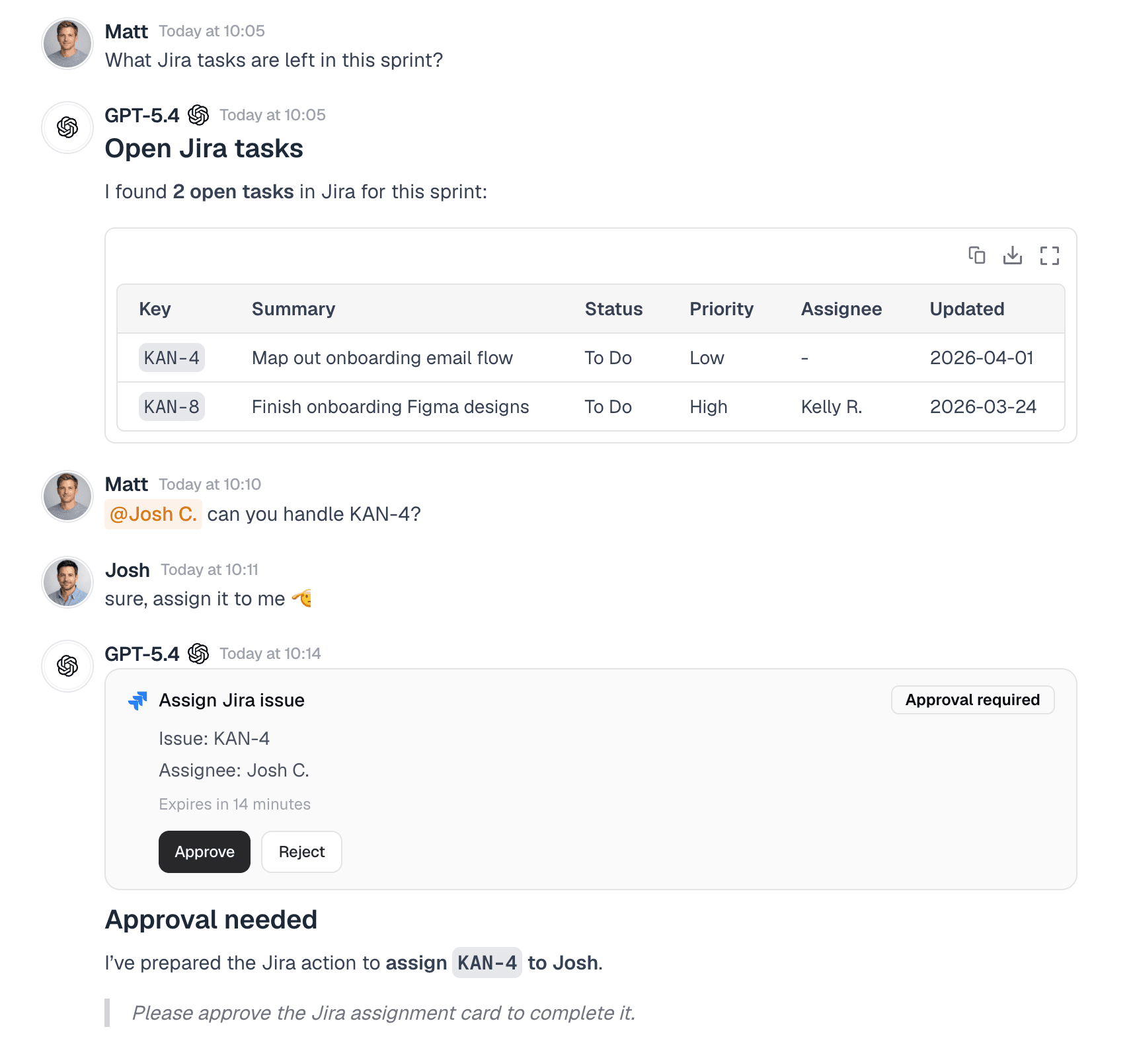 Jira workflows in Menturi