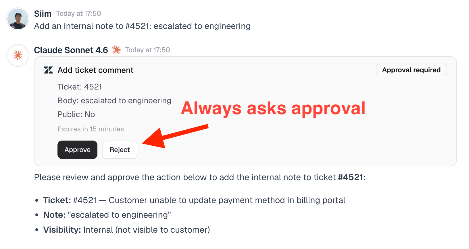 Every change needs a click