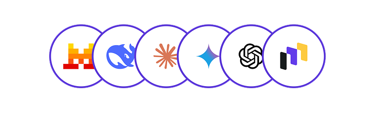 Image showing logos of all the major AI platforms